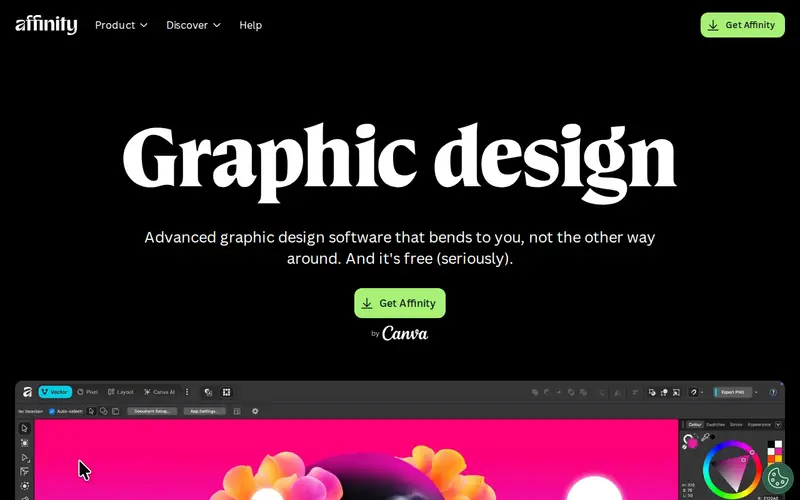 Screenshot of Affinity Designer