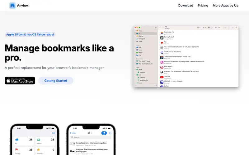 Screenshot of Anybox