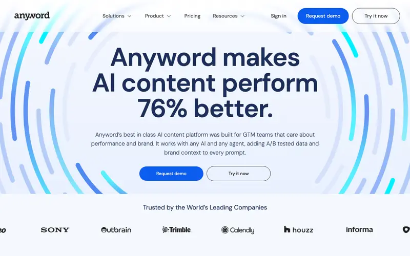 Screenshot of Anyword
