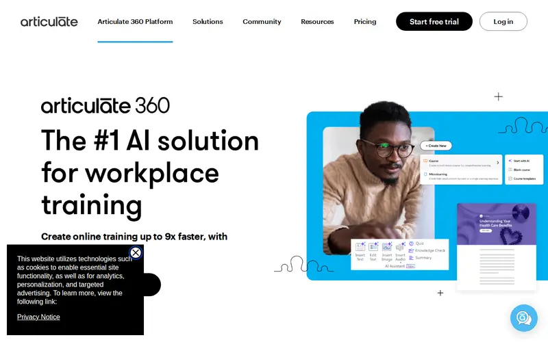 Screenshot of Articulate Storyline 360