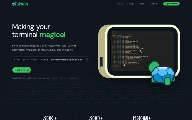 Screenshot of Atuin