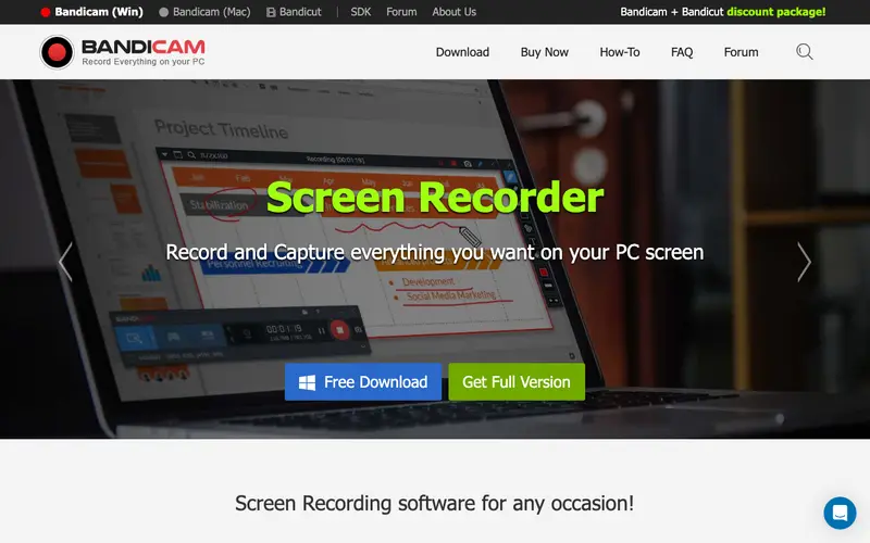 Screenshot of Bandicam