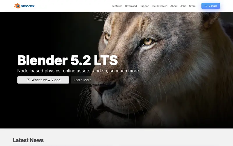 Screenshot of Blender