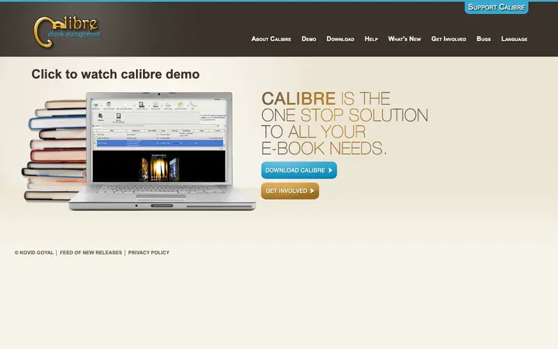 Screenshot of Calibre