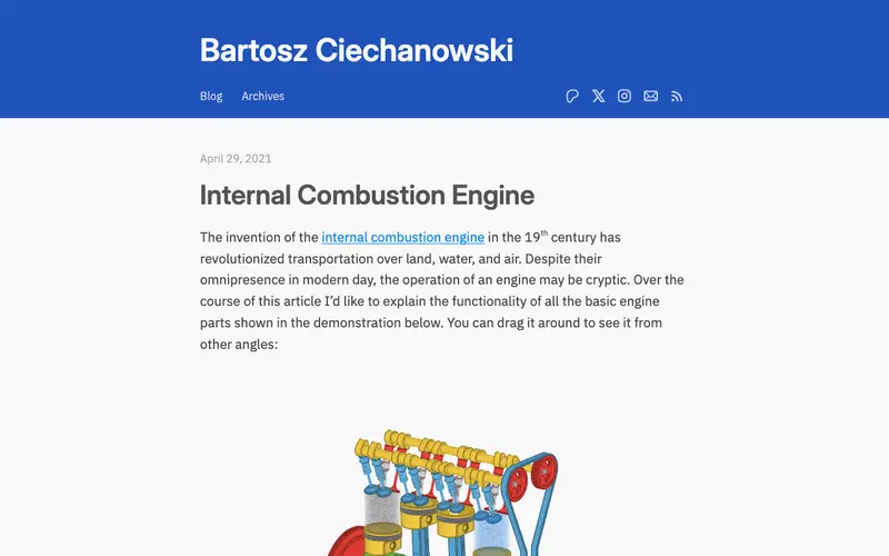 Screenshot of Internal Combustion Engine