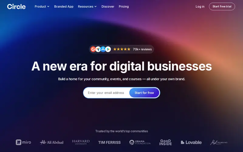 Screenshot of Circle