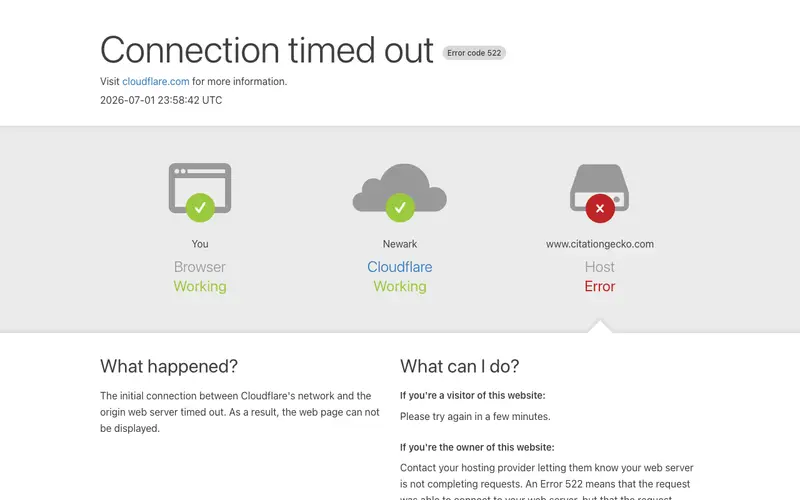 Screenshot of Citation Gecko
