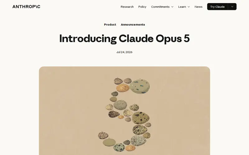 Screenshot of Claude Opus 5