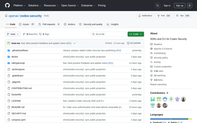 Screenshot of Codex Security