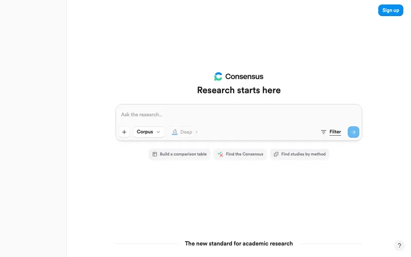 Screenshot of Consensus