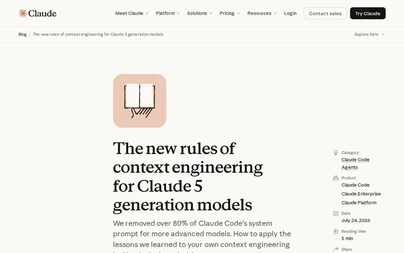 Screenshot of Context Engineering for Claude 5