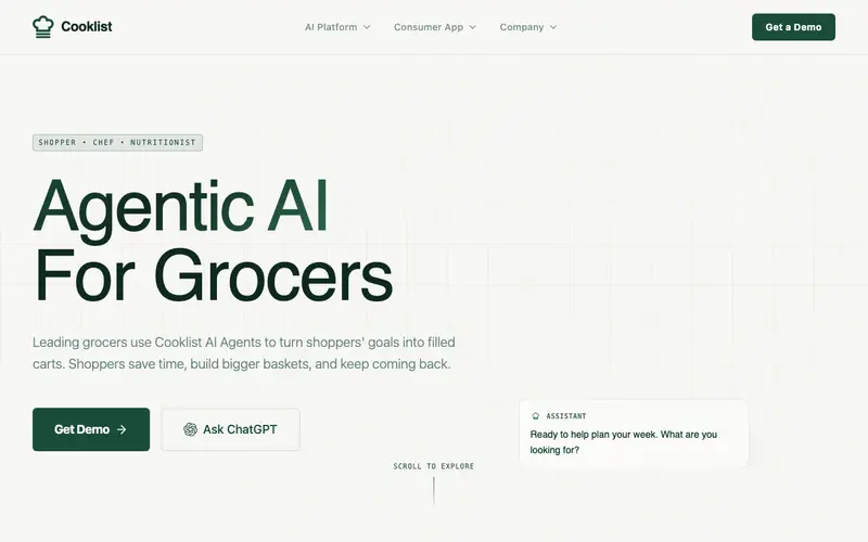 Screenshot of Cooklist