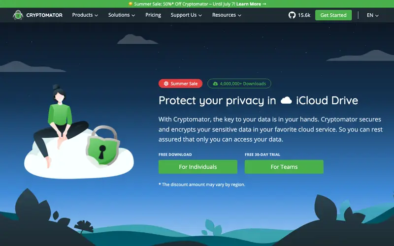 Screenshot of Cryptomator