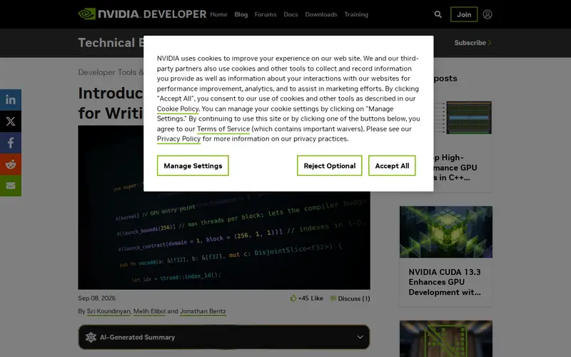 Screenshot of Introducing CUDA-Rust