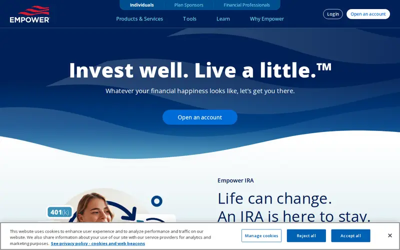 Screenshot of Personal Capital Dashboard