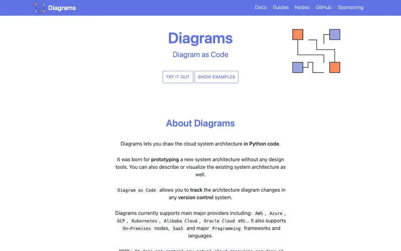 Screenshot of Diagrams: Code for Visuals