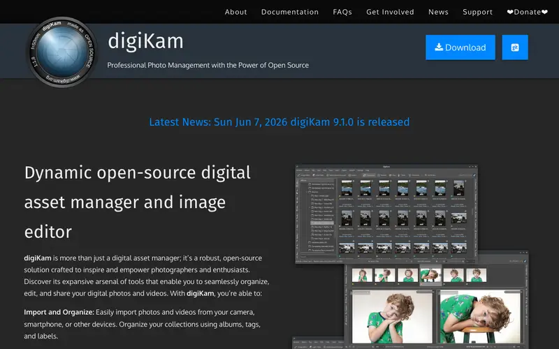 Screenshot of digiKam