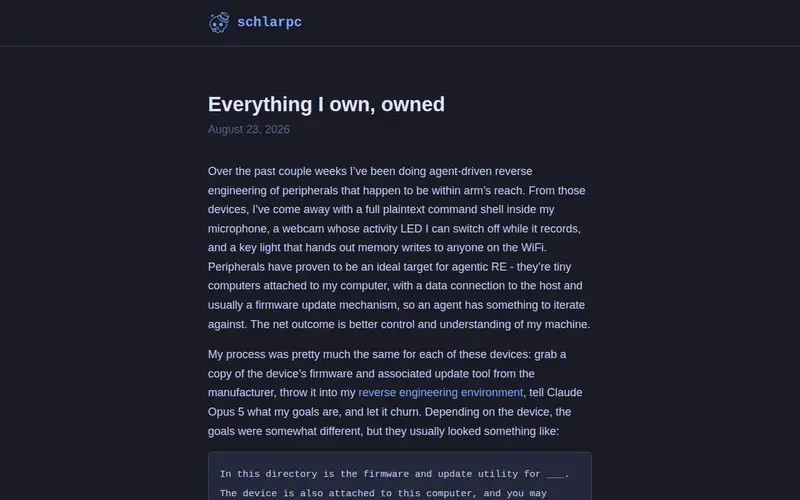 Screenshot of Everything I Own, Owned