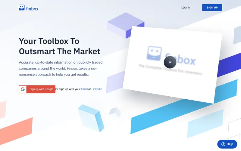 Screenshot of Finbox