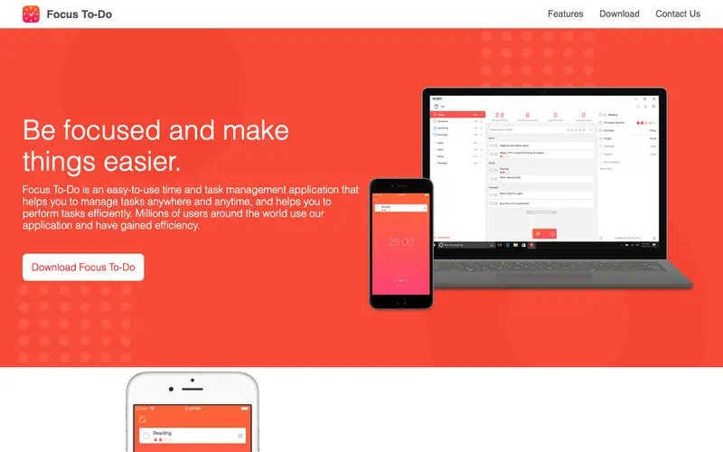 Screenshot of Focus To-Do: Pomodoro Timer & To-Do List