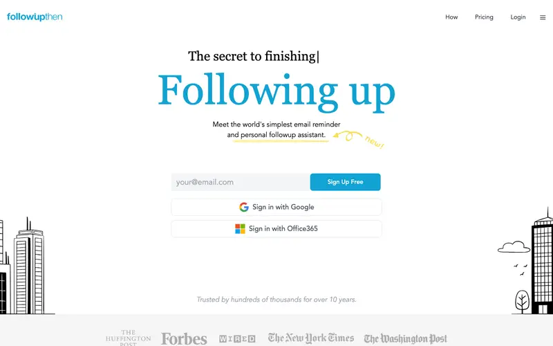 Screenshot of FollowUpThen