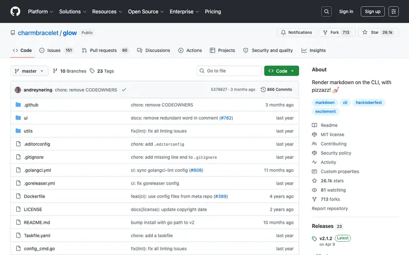 Screenshot of Glow