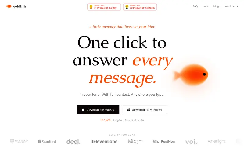 Screenshot of Goldfish