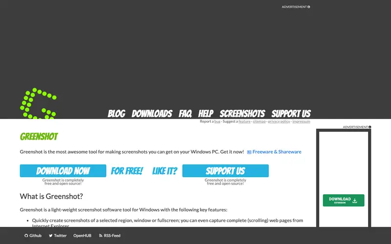 Screenshot of Greenshot