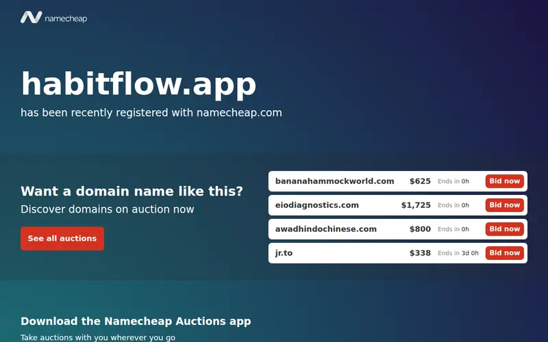 Screenshot of HabitFlow App
