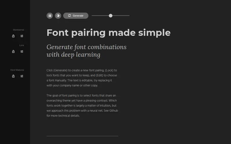 Screenshot of Fontjoy