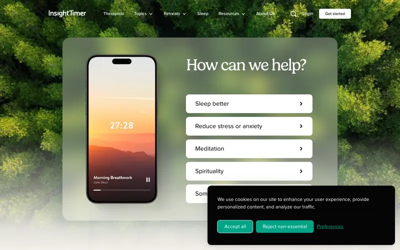 Screenshot of Insight Timer: Meditation App