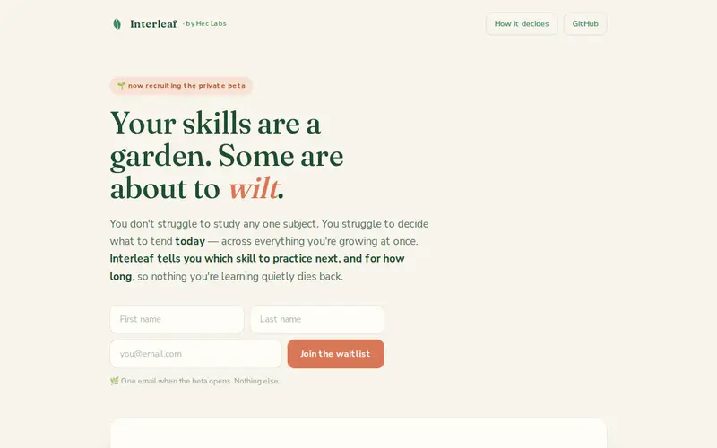 Screenshot of Interleaf