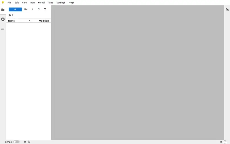 Screenshot of JupyterLite