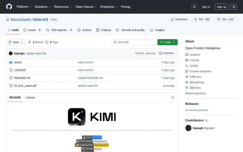 Screenshot of Kimi-K3