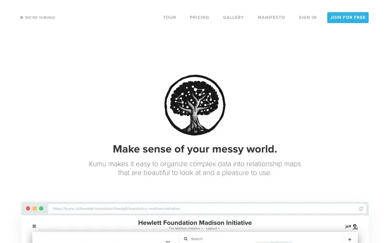 Screenshot of Kumu