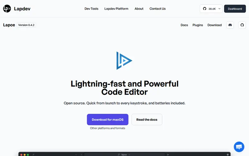 Screenshot of Lapce