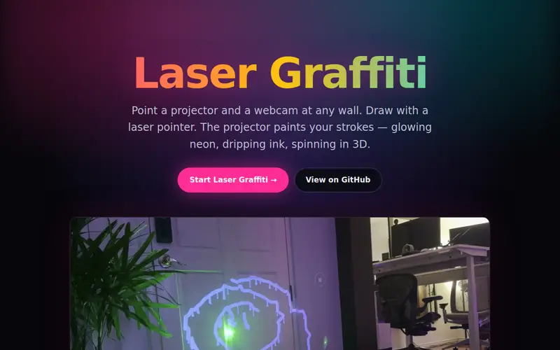 Screenshot of Laser Graffiti