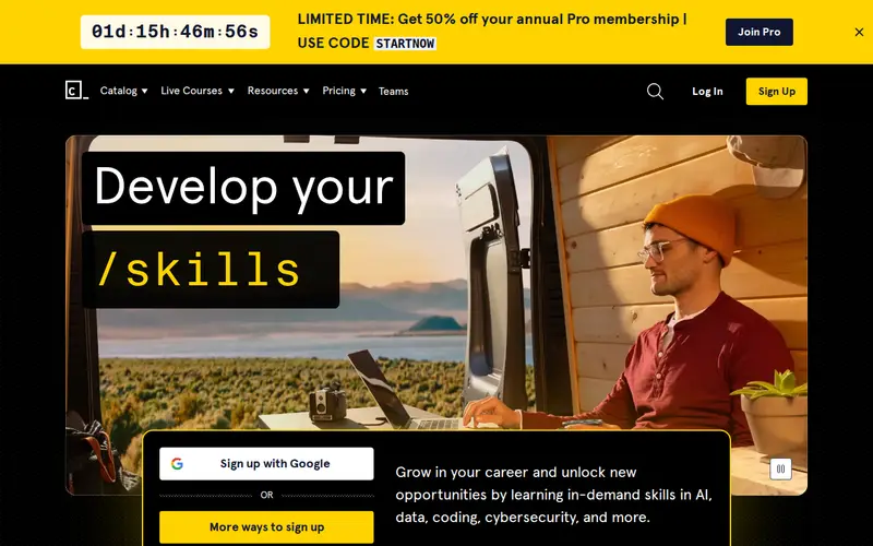 Screenshot of Codecademy