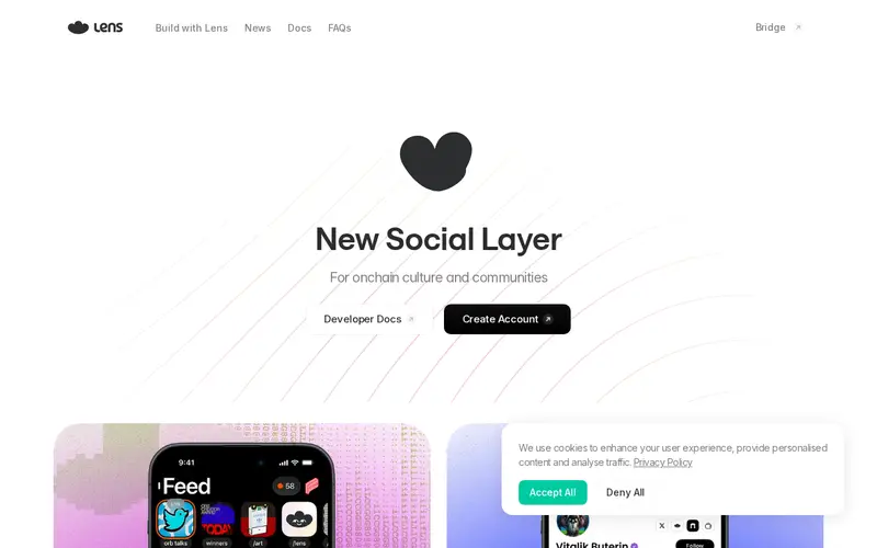 Screenshot of Lens Protocol