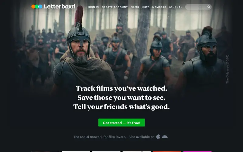 Screenshot of Letterboxd Community