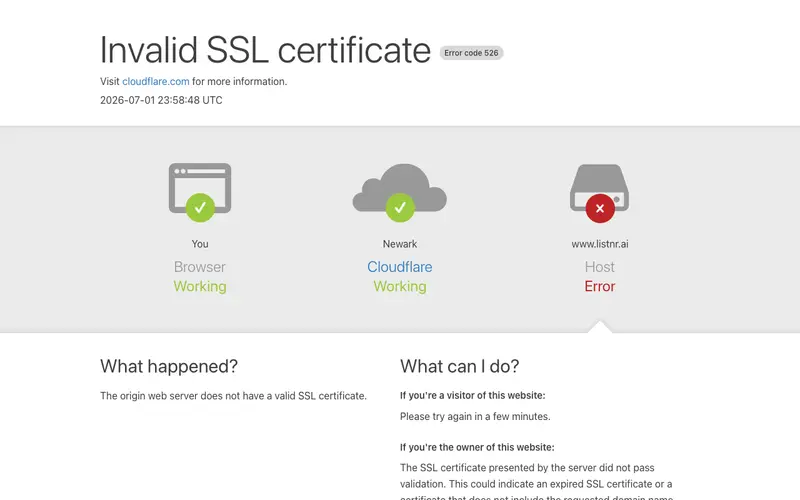Screenshot of Listnr.ai