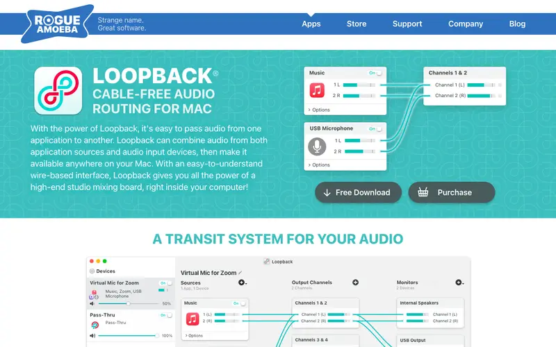 Screenshot of Loopback
