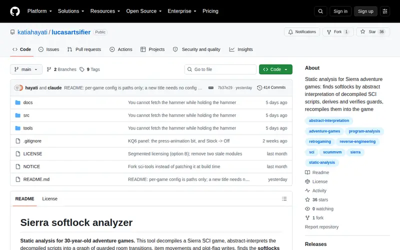 Screenshot of lucasartsifier