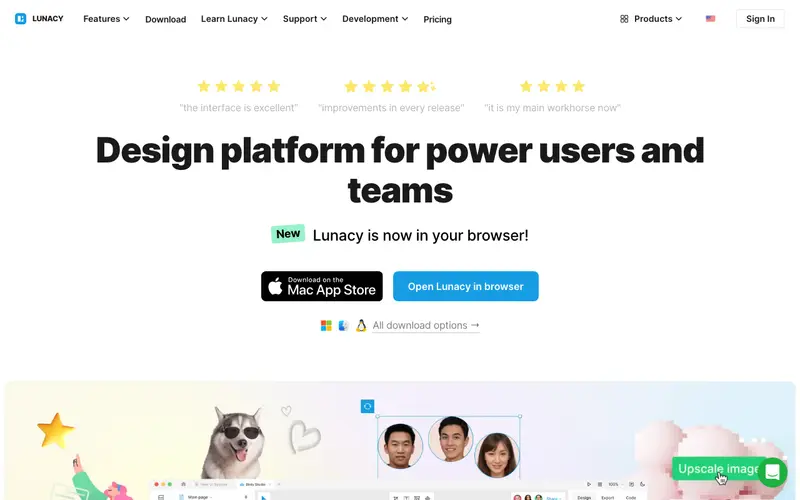 Screenshot of Lunacy