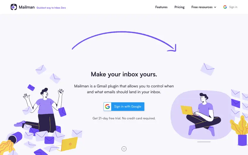 Screenshot of Mailman