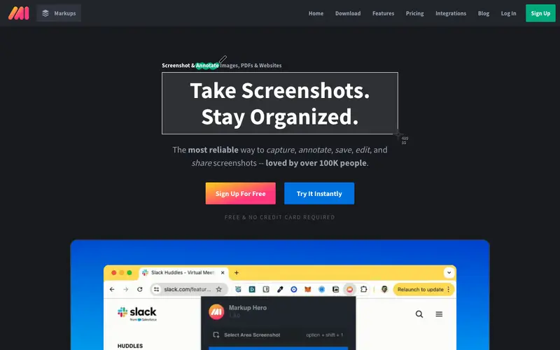 Screenshot of Markup Hero