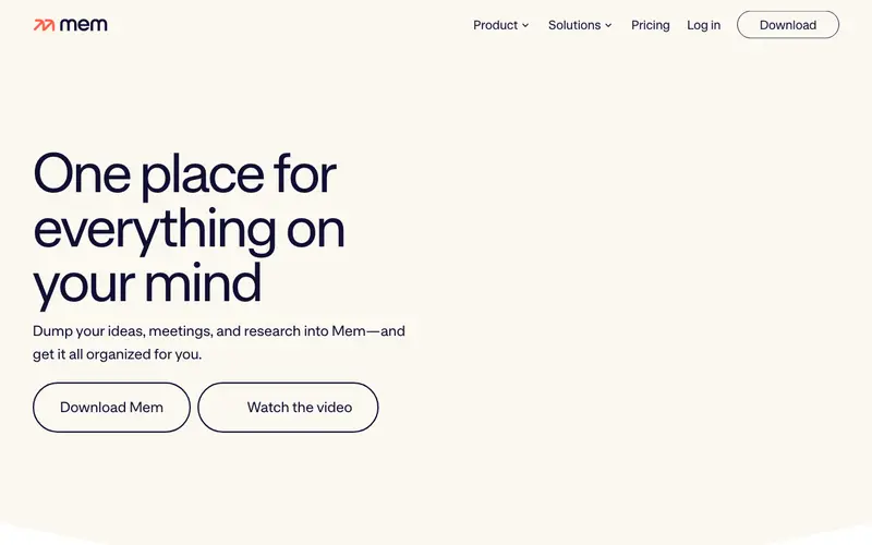 Screenshot of Mem