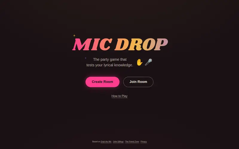 Screenshot of Mic Drop