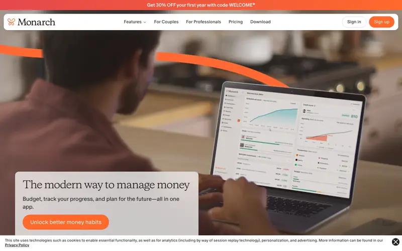 Screenshot of Monarch Money