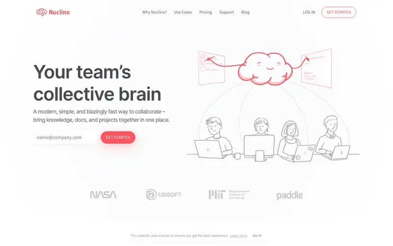 Screenshot of Nuclino